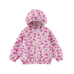 Nova Pink Bowtie Reversible Rain Resistant Windbreaker