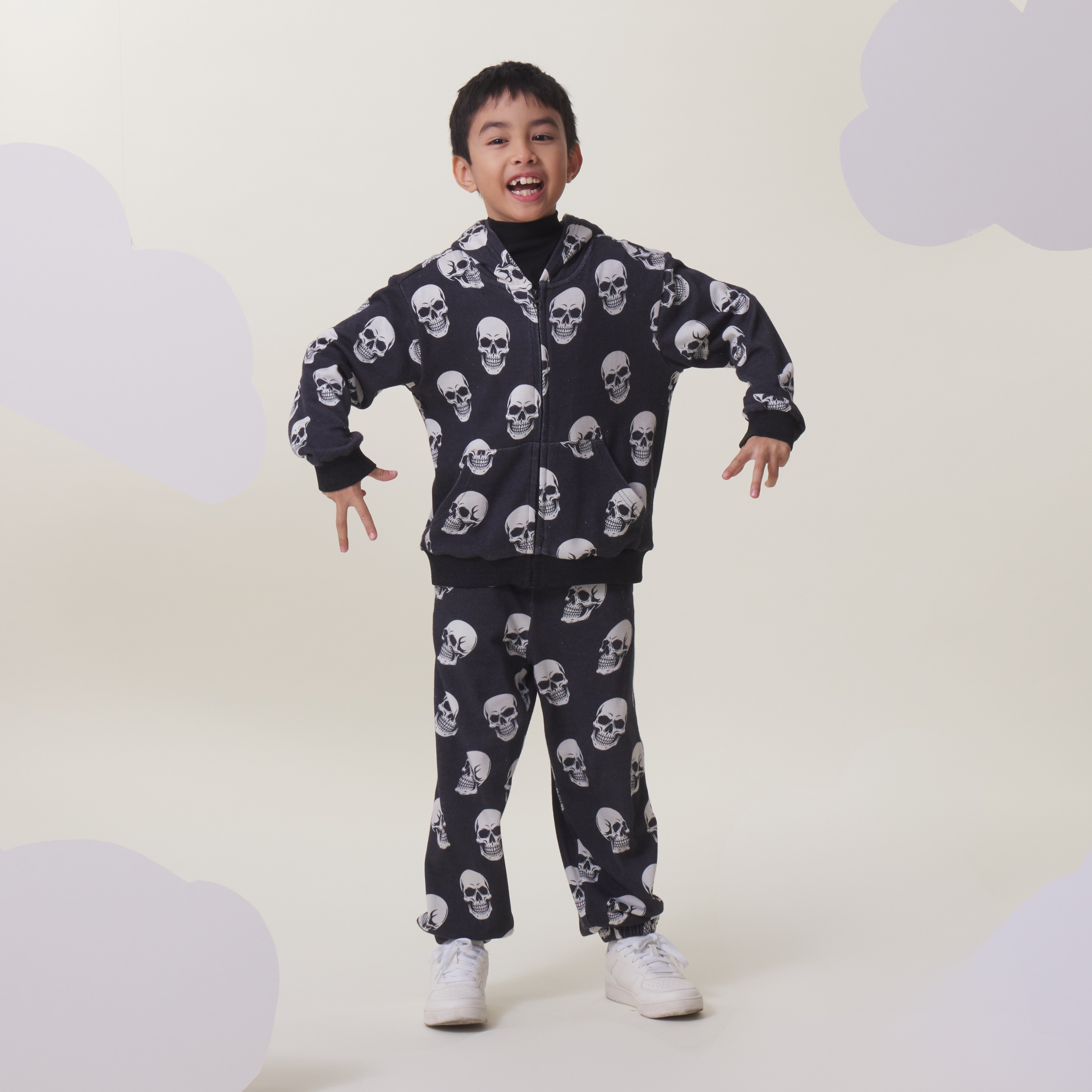 boy in sweatsuit