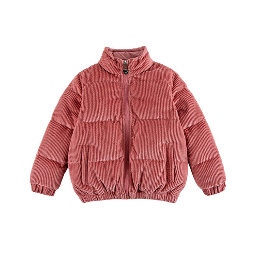 Jo Red Corduroy Down Jacket