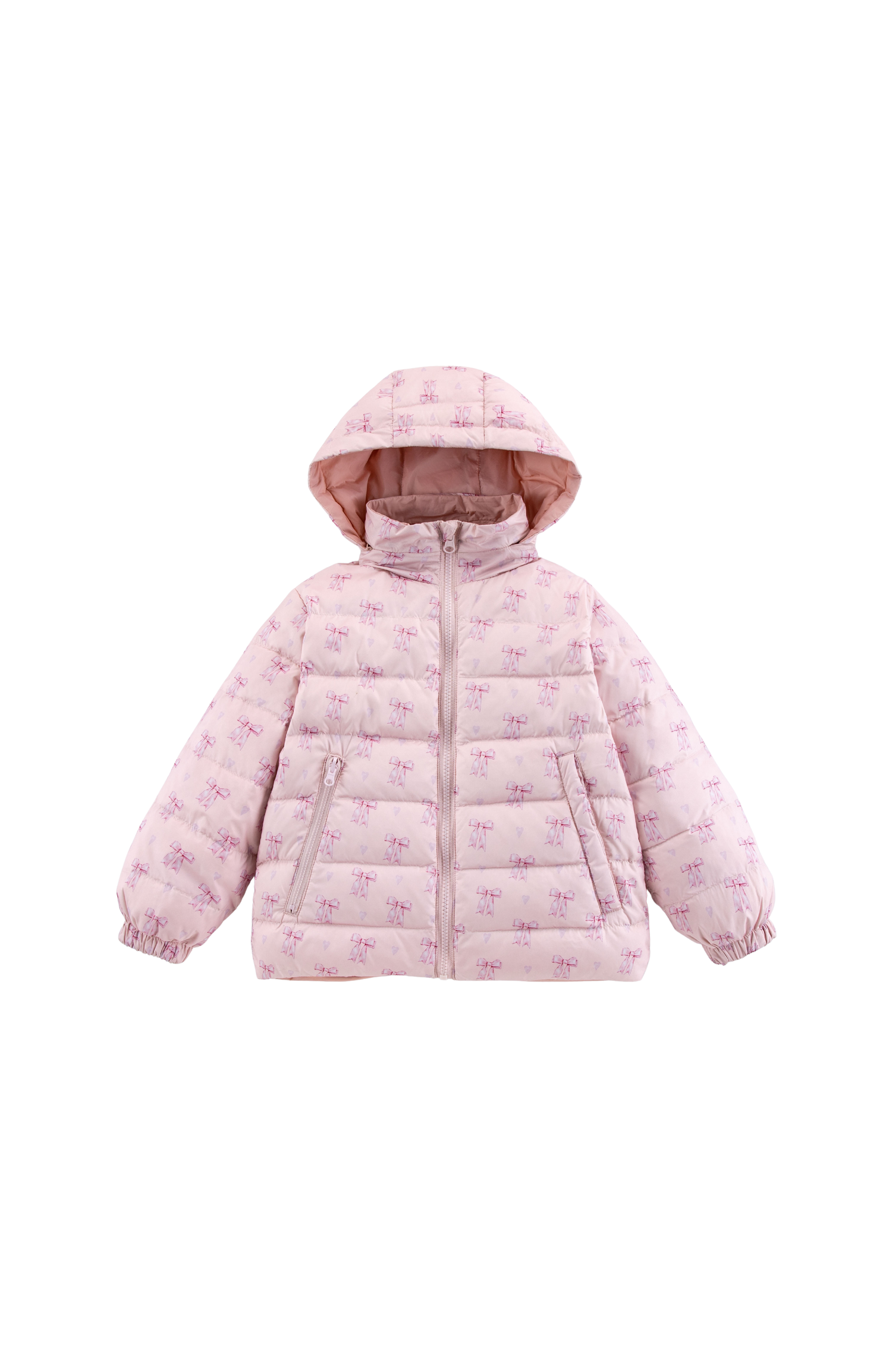 Blake Hooded Reversible Down Jacket, Lovely Bow