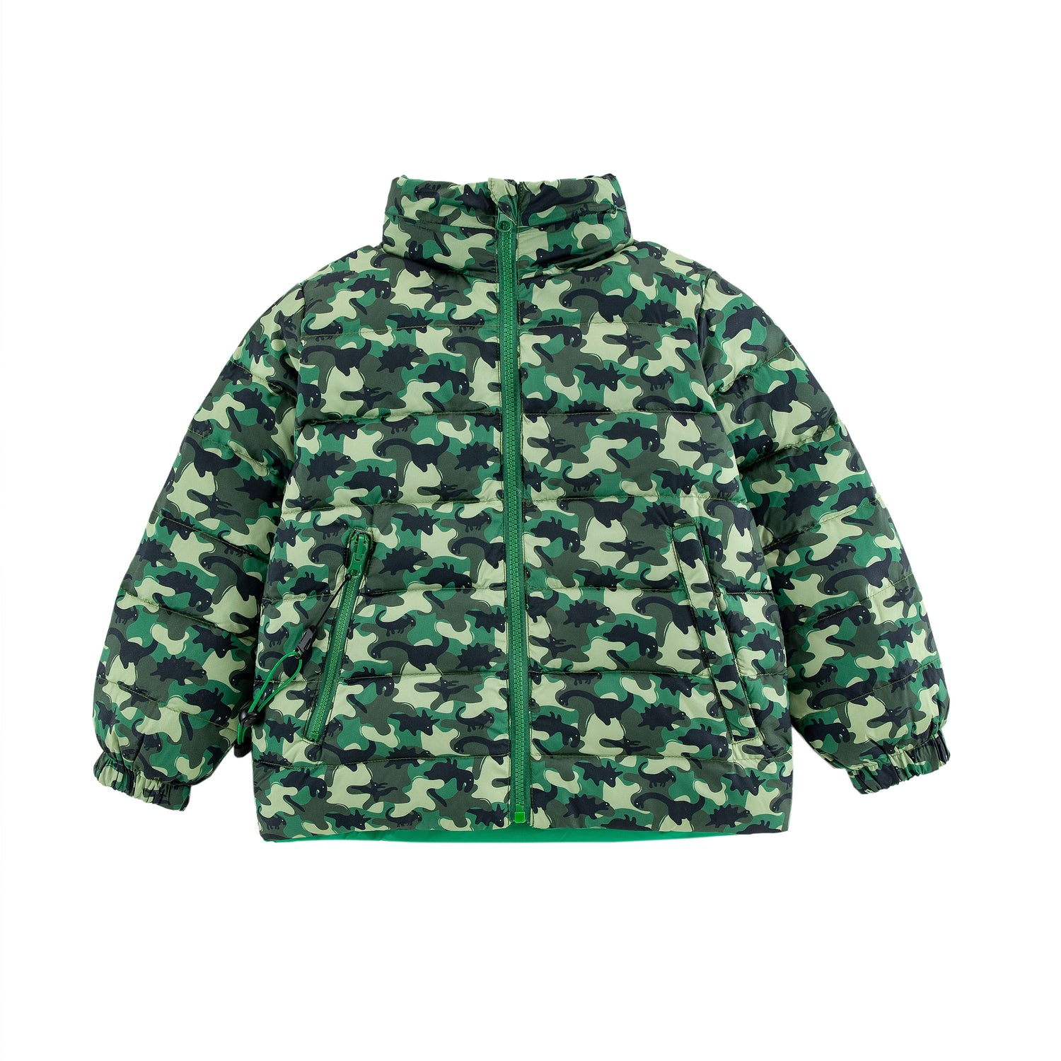 Blake Lightweight Reversible Puffer Jacket, Dino Camo