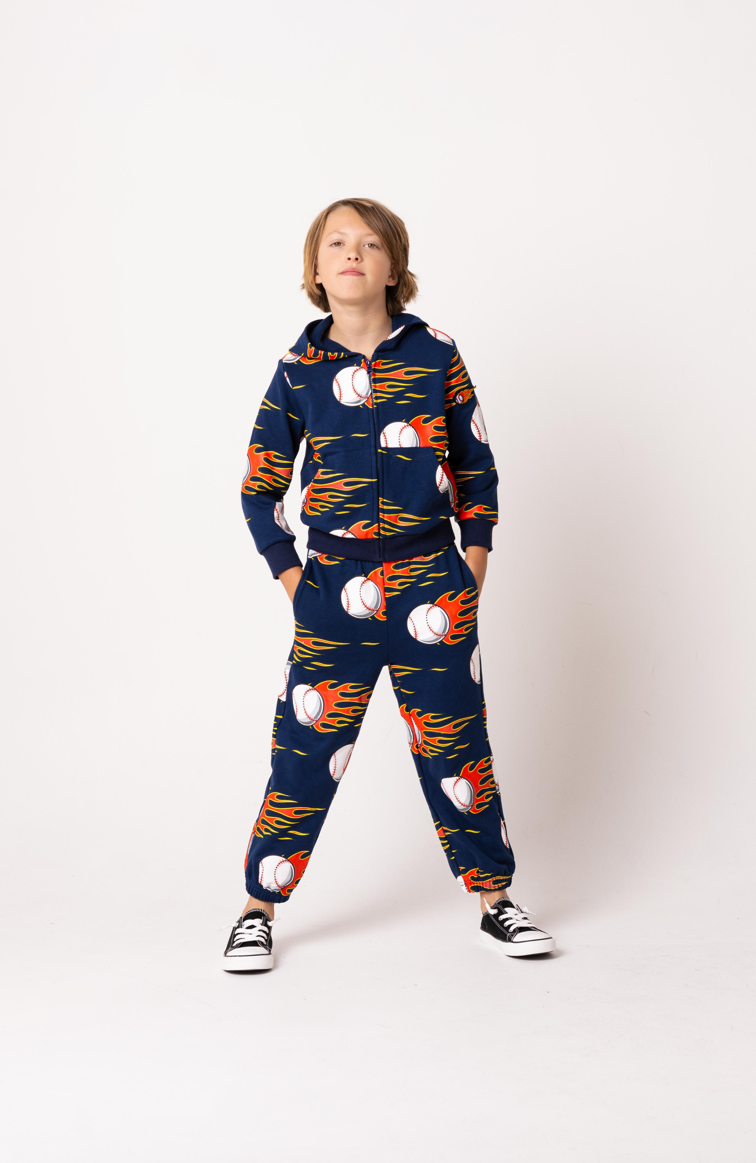 Soft Fleece Jogger, Baseball Fire