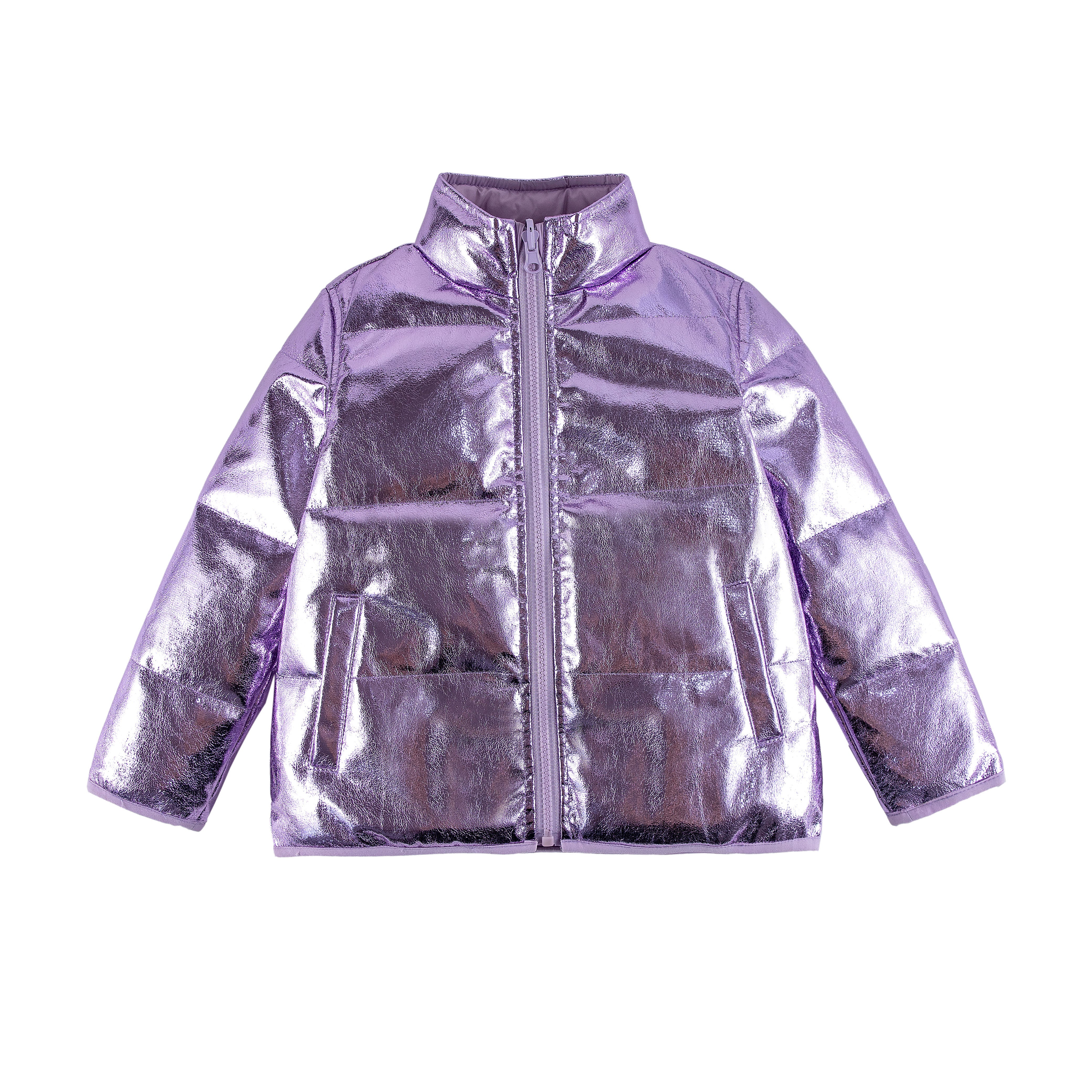 Jo Purple Metallic Down Jacket calonie