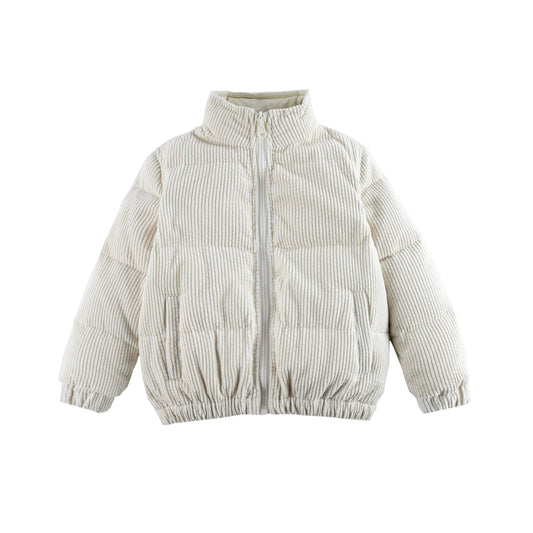 Jo White Corduroy Down Jacket