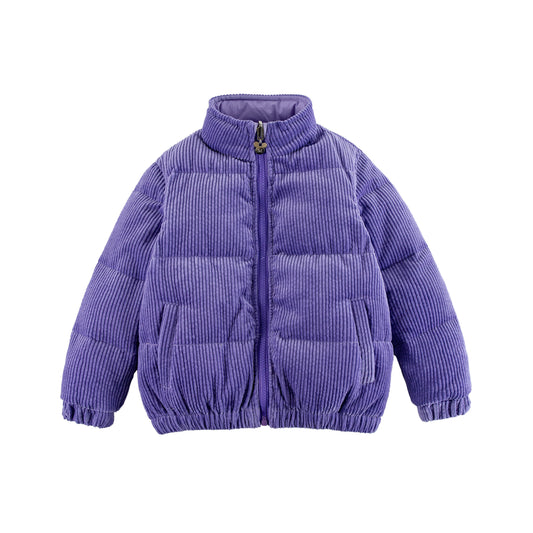 Jo Purple Corduroy Down Jacket