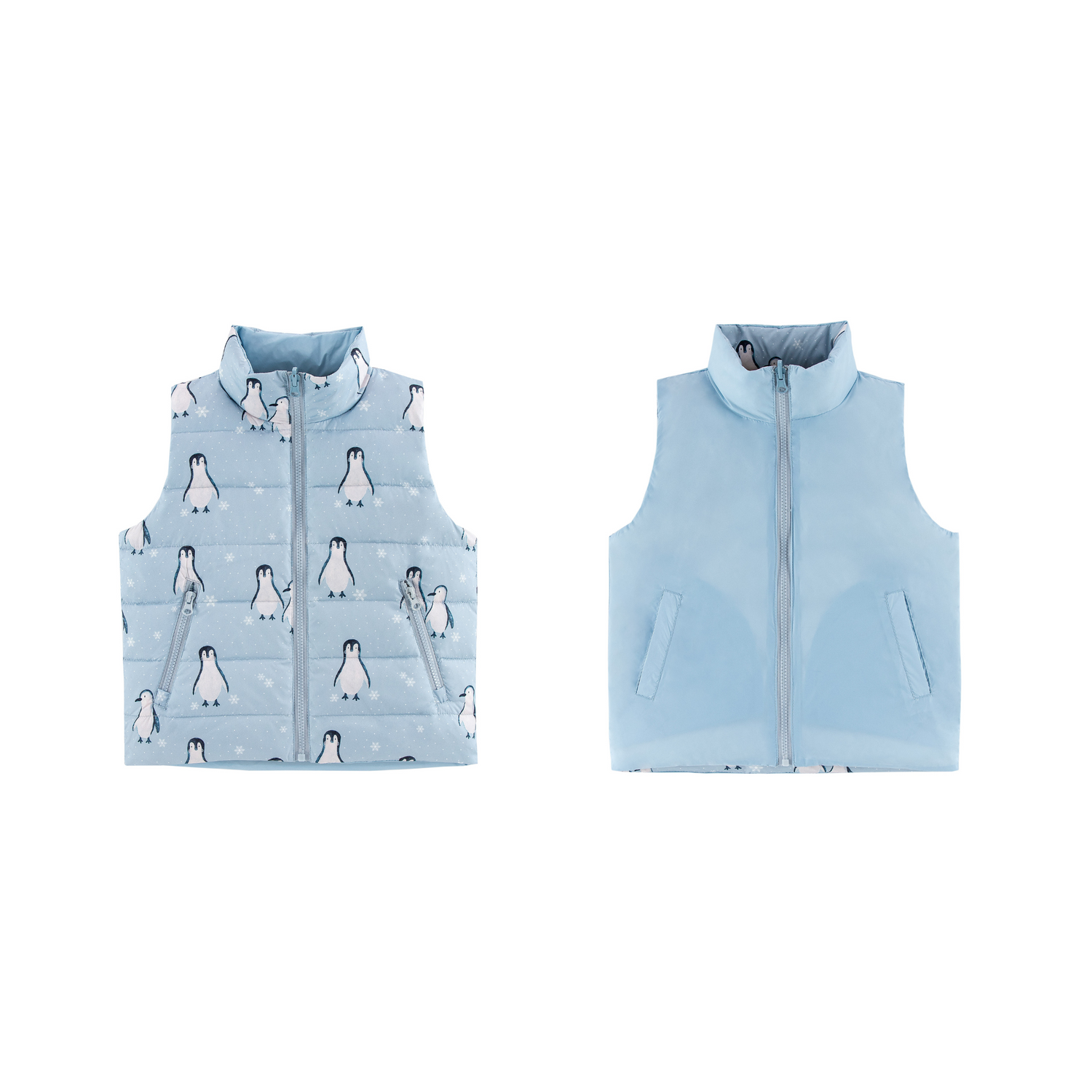 Casey Reversible Vest Penguin Pals