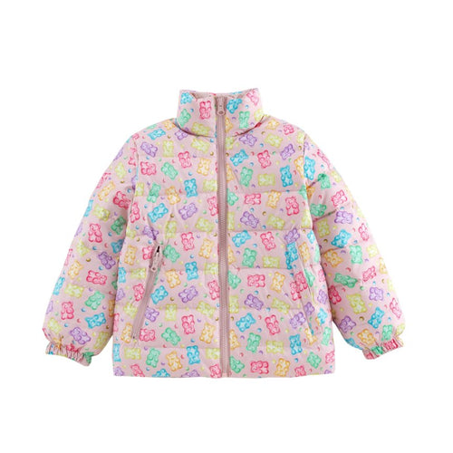 Blake Hooded Reversible Down Jacket, Gummy Bear