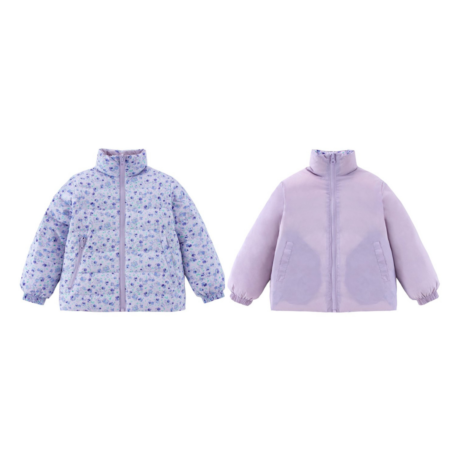 Blake Reversible Puffer Purple Wisteria