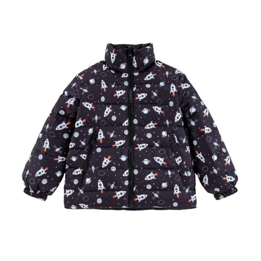 Blake Hooded Reversible Down Jacket, Spaceship