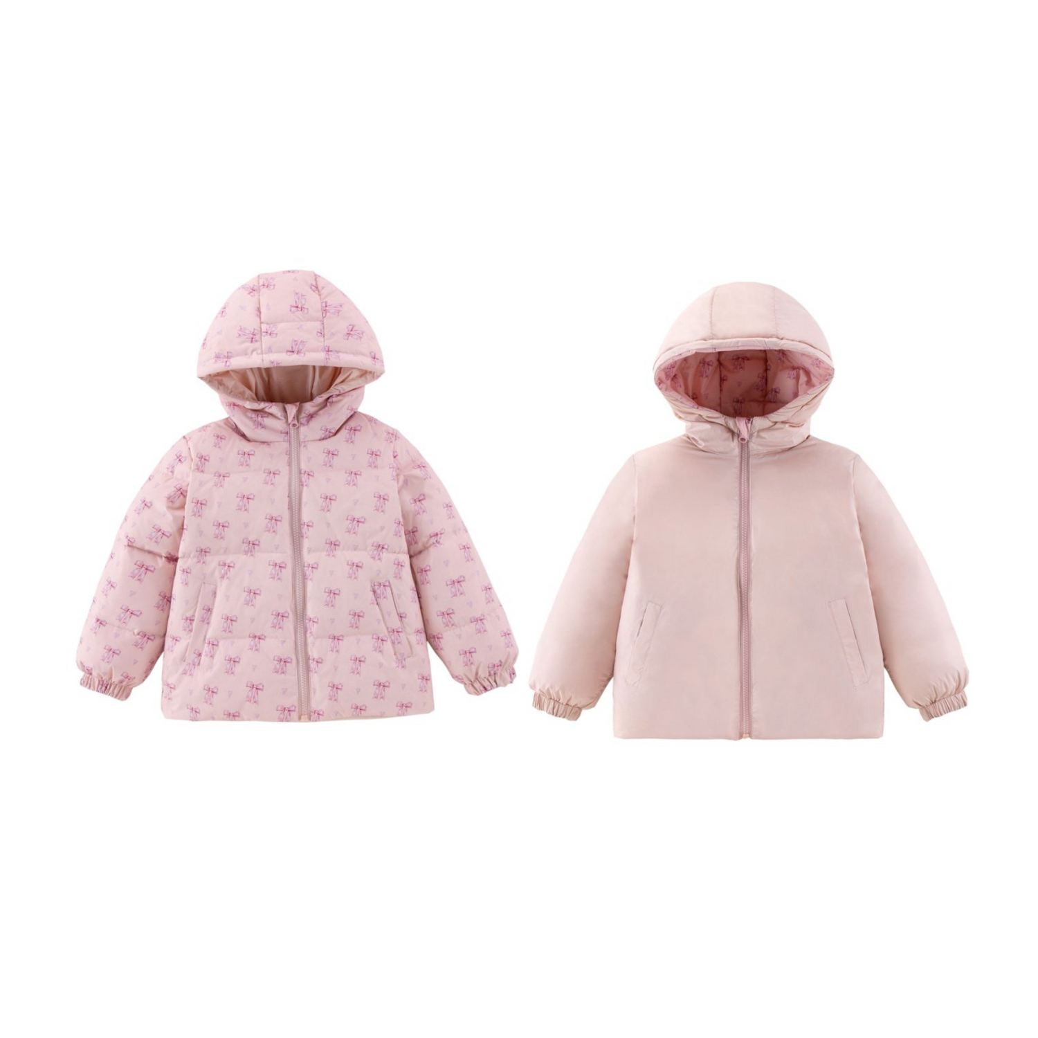 Alex Reversible Puffer Lovely Bow