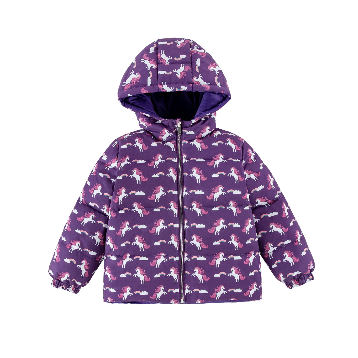 Alex Reversible Puffer Purple Unicorn