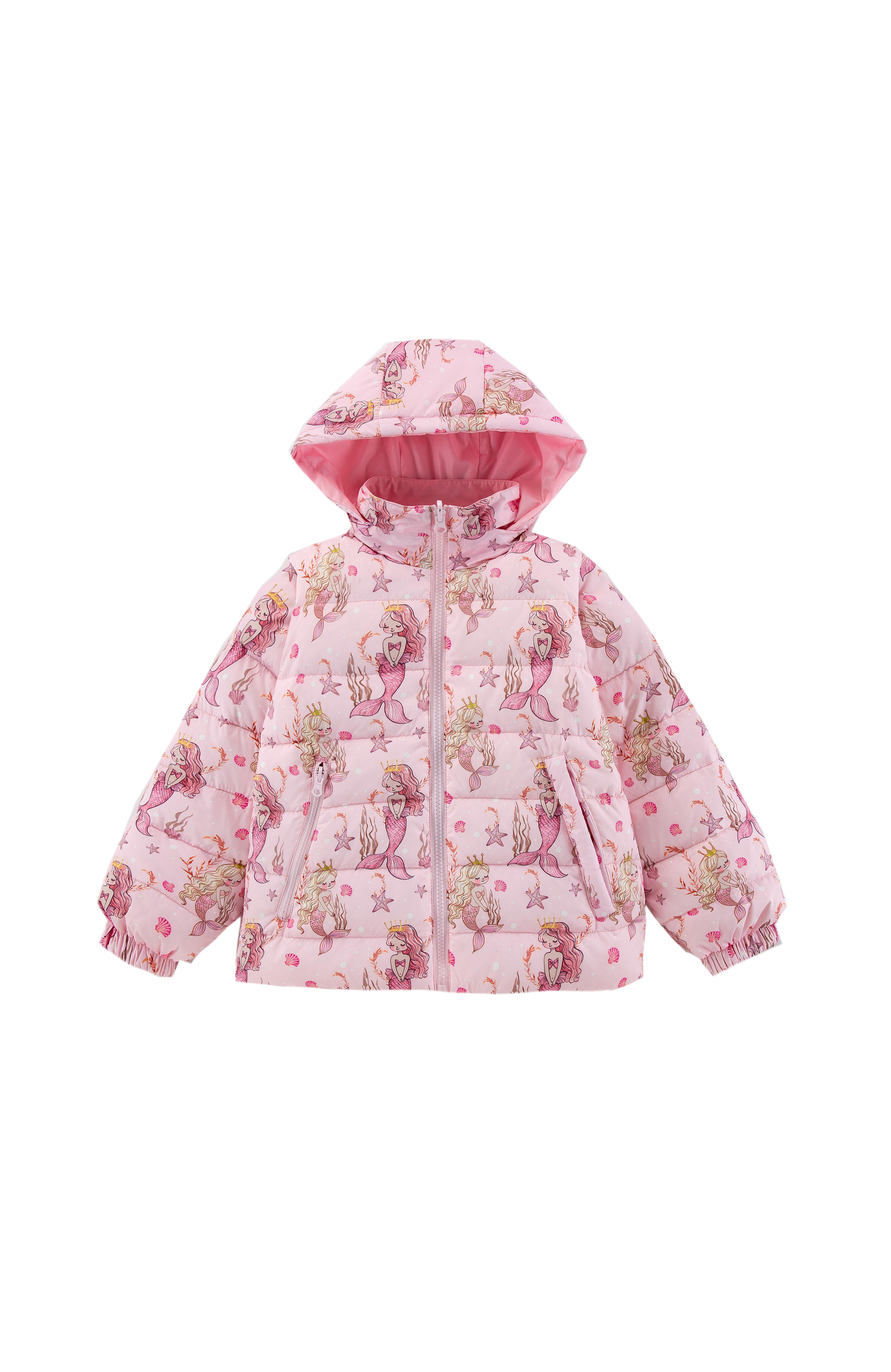 Tanner Reversible Detachable Light Puffer/Vest, Mermaids