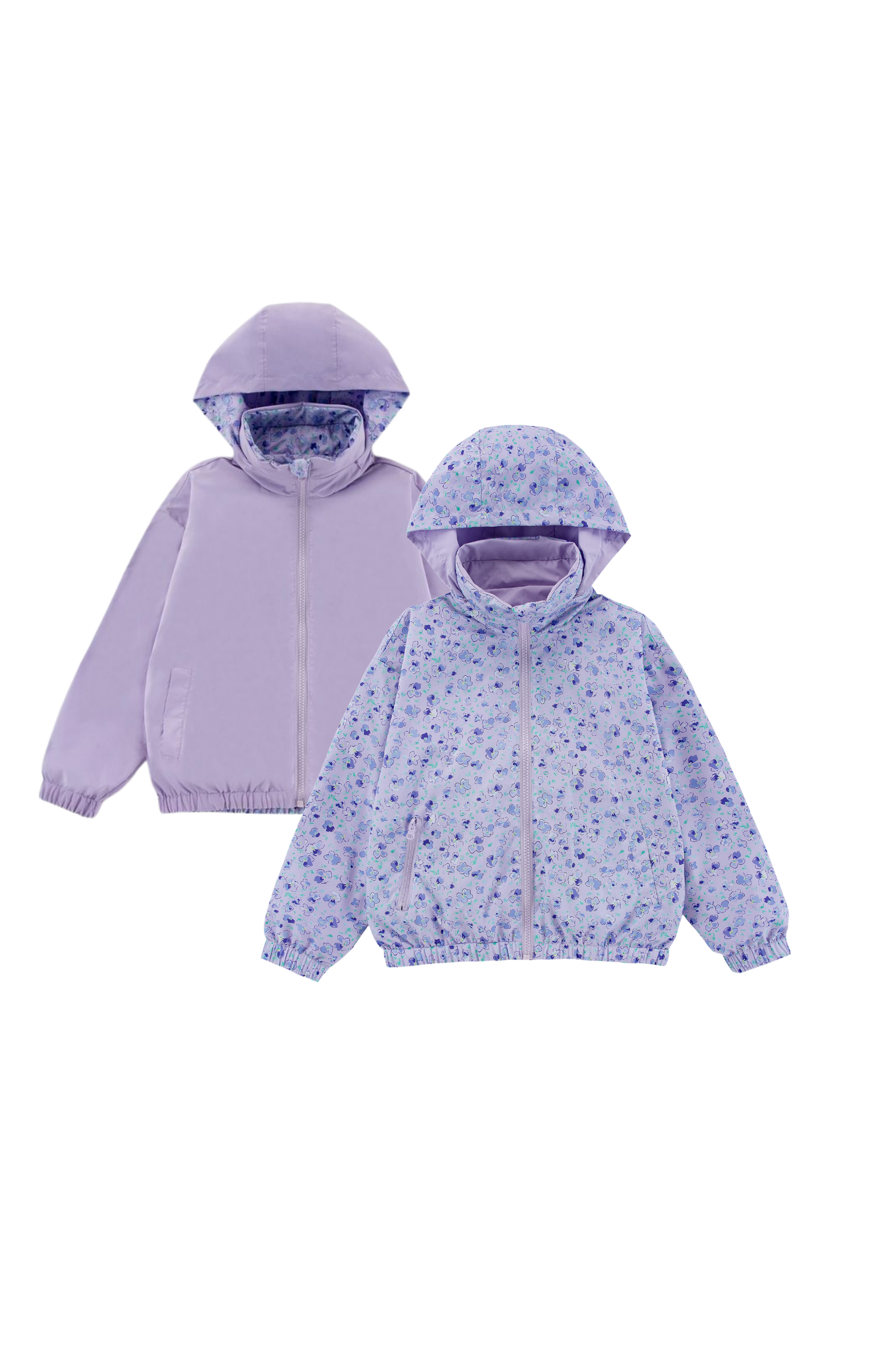 Max Reversible Rain Jacket Windbreaker, Purple Wisteria