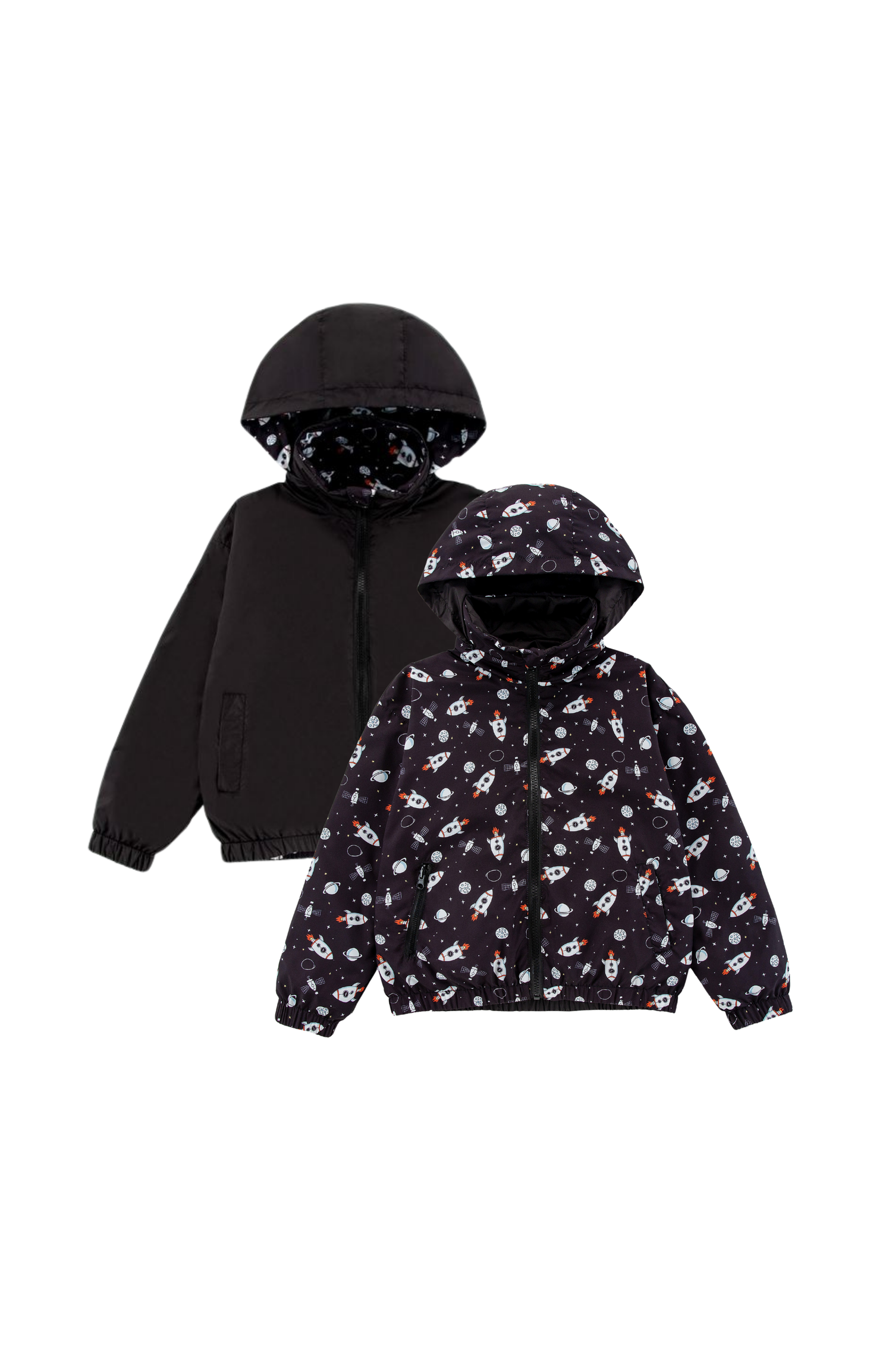Max Reversible Rain Jacket Windbreaker, Spaceships