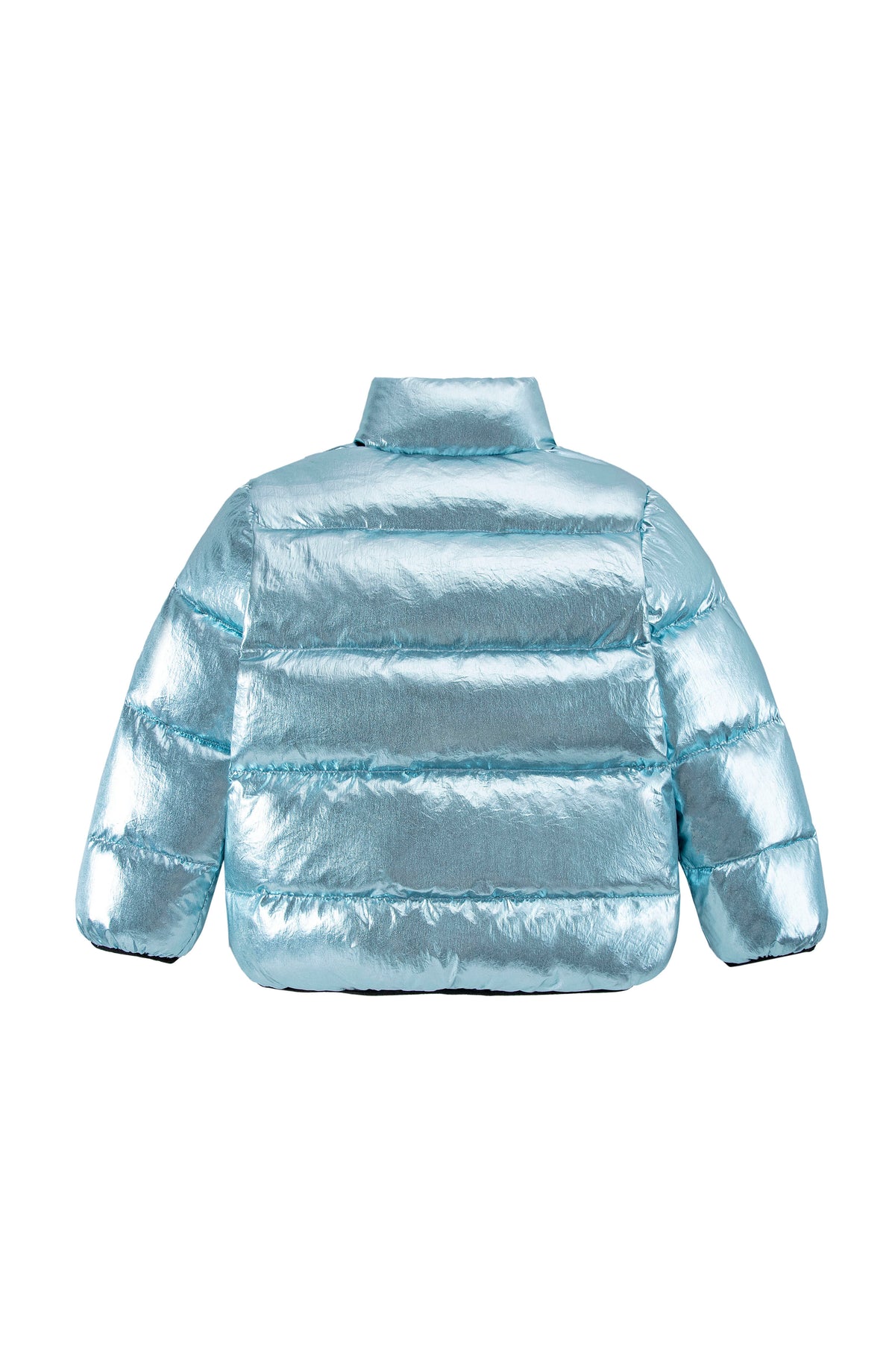 Fallon Metallic Puffer Jacket, Blue