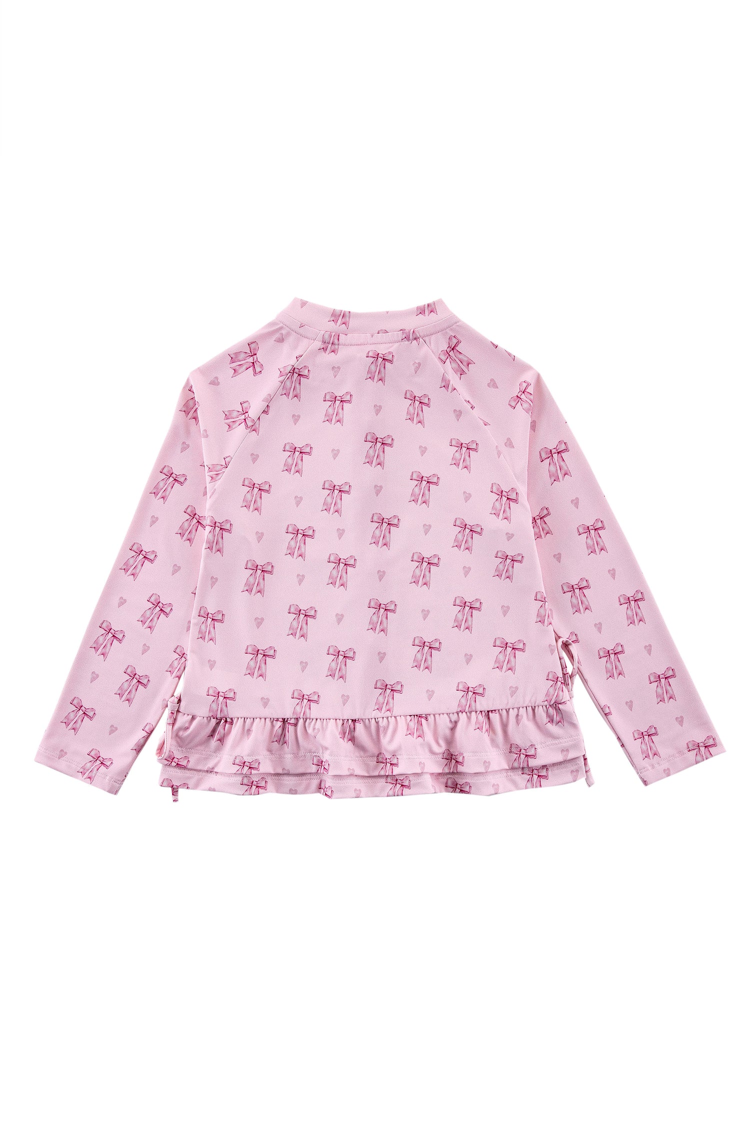 Raya UPF 50+ Ruffled Zip Up Sun Protection Jacket, Lovely Bow