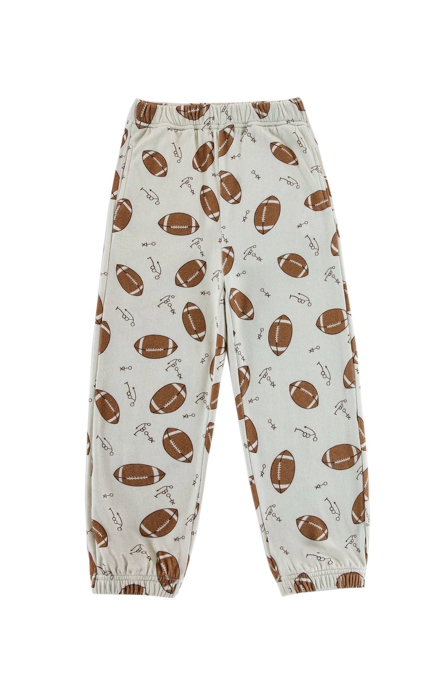 Soft Fleece Jogger, Football Scramble