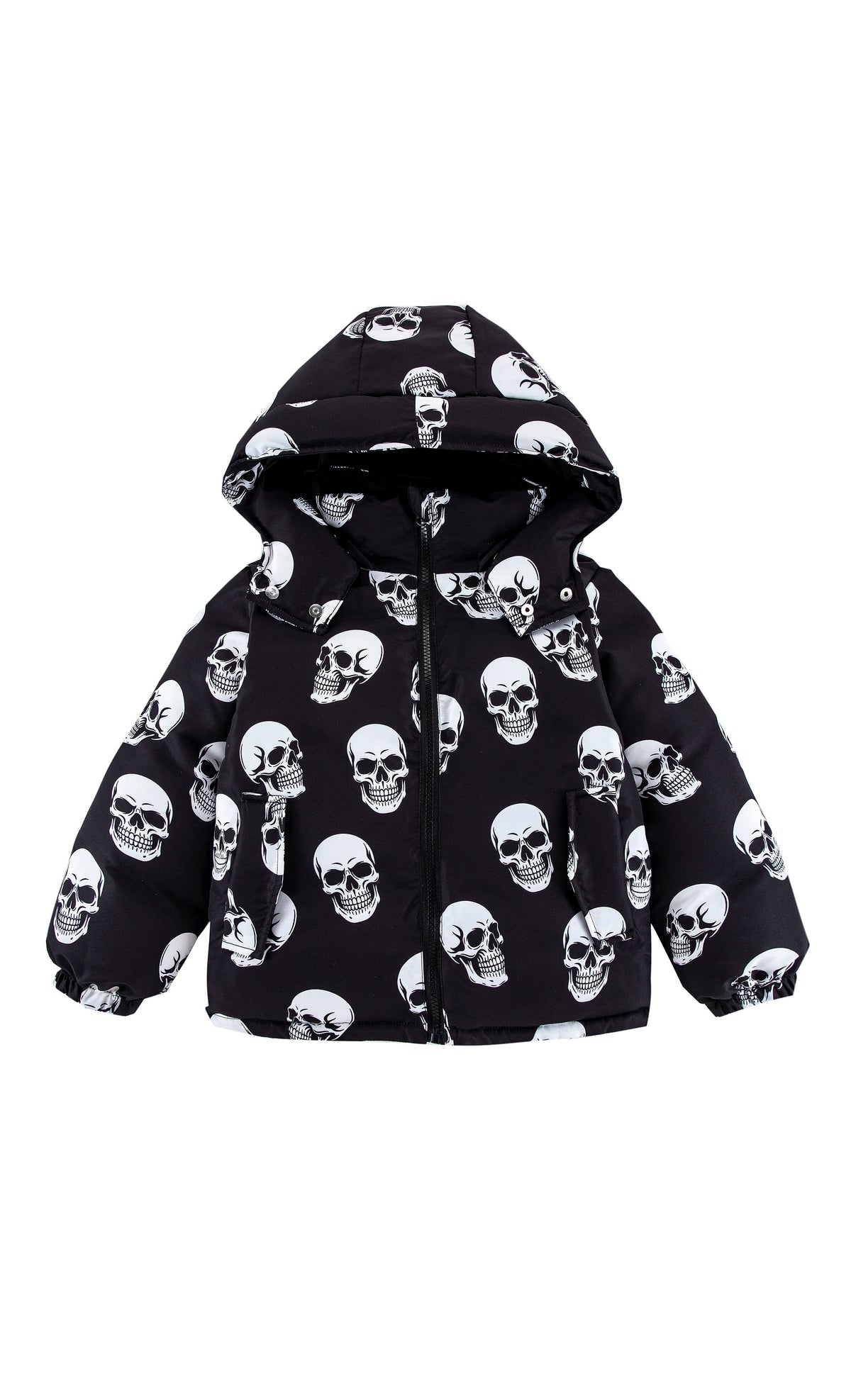 Charlie Heavy Weight Down Puffer Coat, Skulls