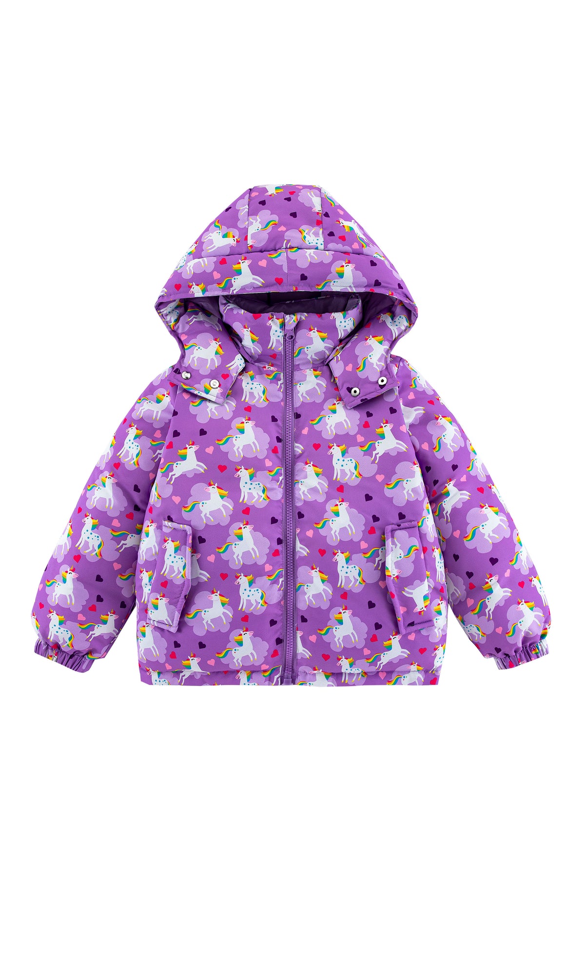 Charlie Heavy Weight Down Puffer Coat, Flying Unicorn