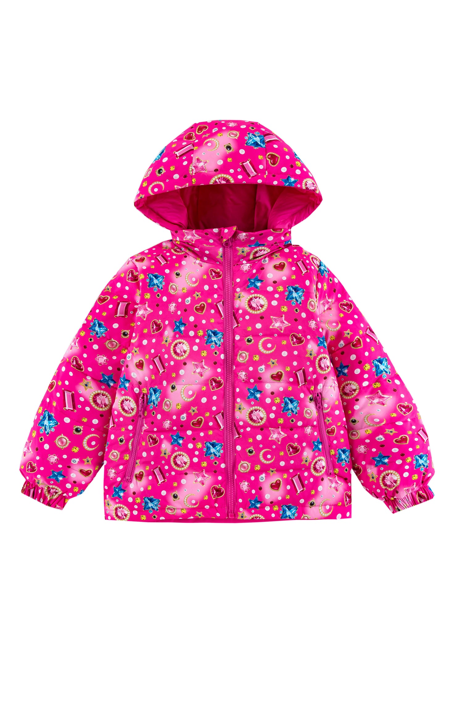 Blake Hooded Reversible Lightweight Down Puffer Jacket, Gems and Pearls