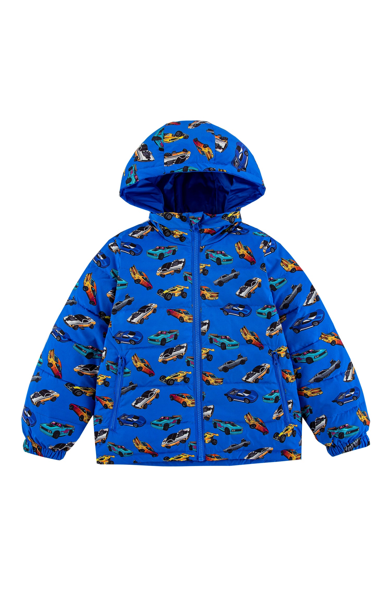 Blake Hooded Reversible Lightweight Down Puffer Jacket, Blue Hot Rod