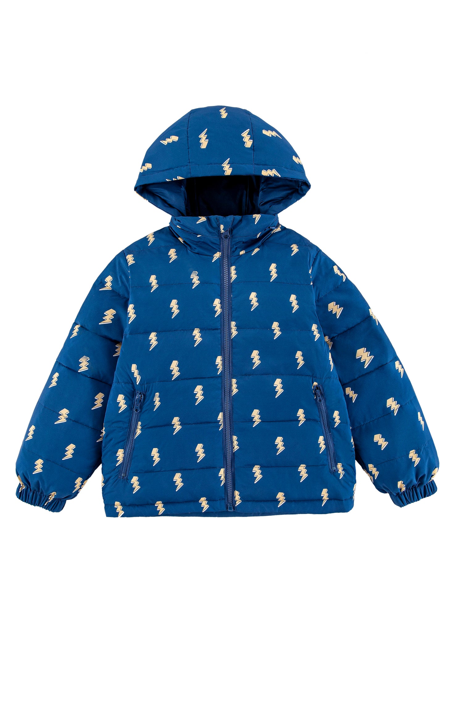 Blake Hooded Reversible Lightweight Down Puffer Jacket, Navy Lightning