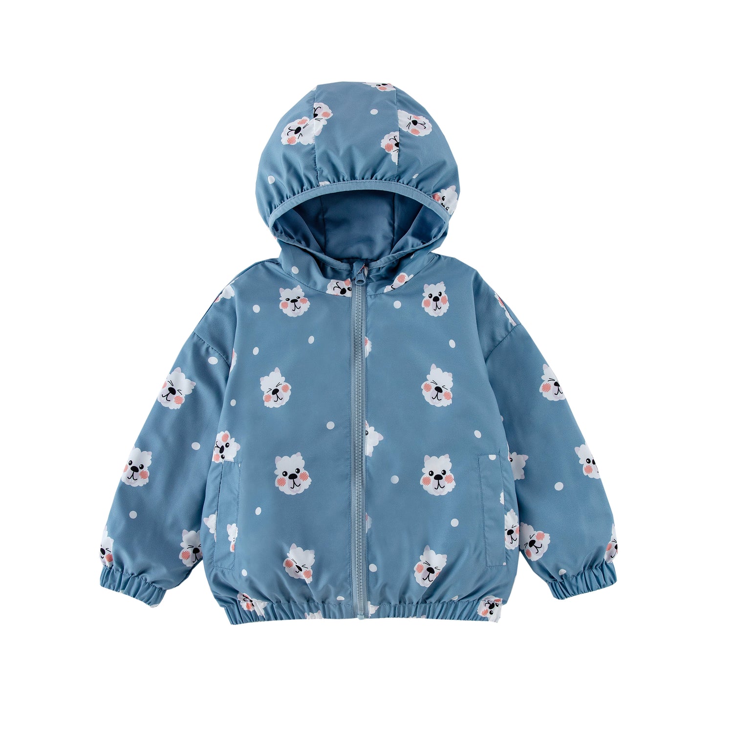 Nova Blue Dog Reversible Rainresistant Windbreaker