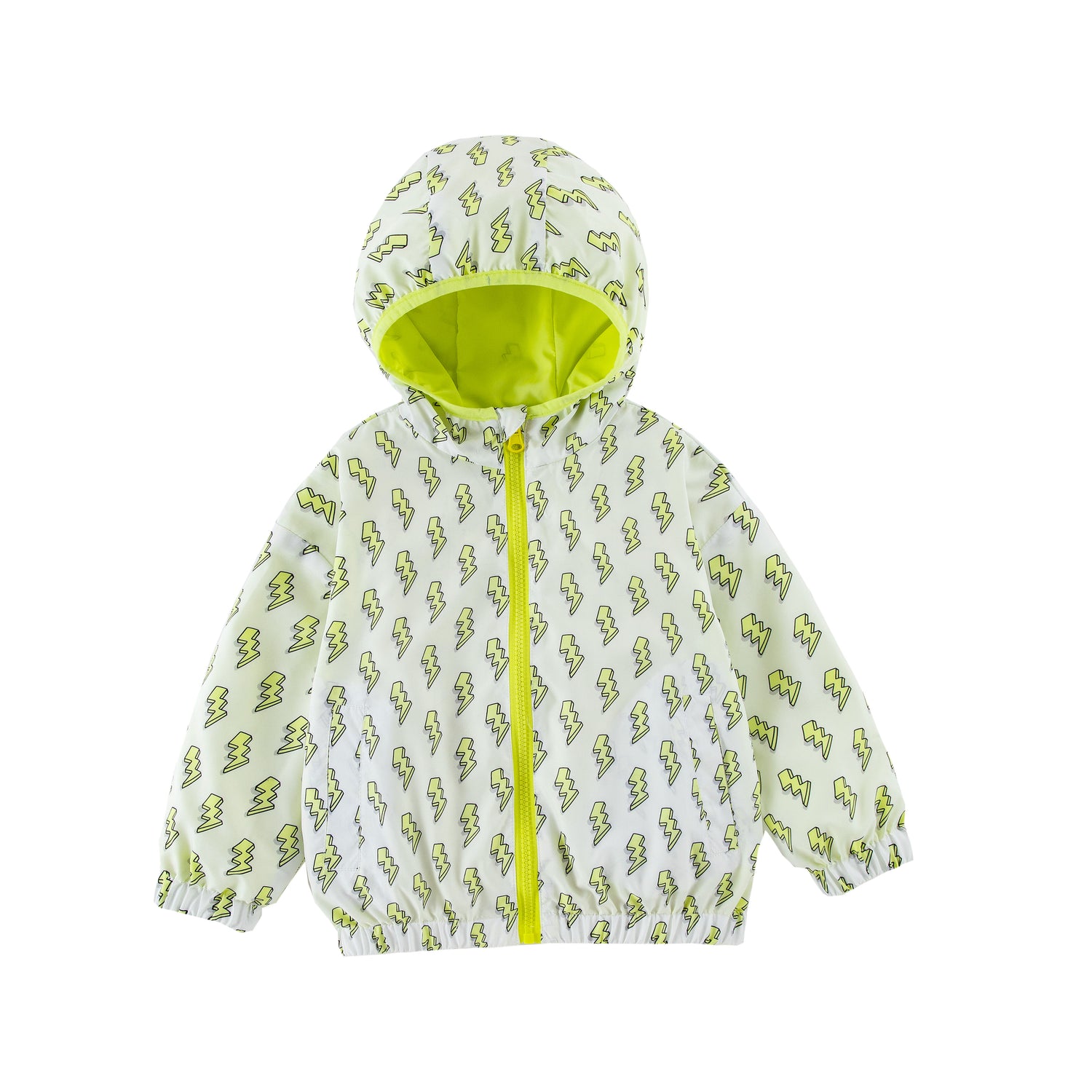 Nova Yellow Lightning Reversible Rainresistant Windbreaker