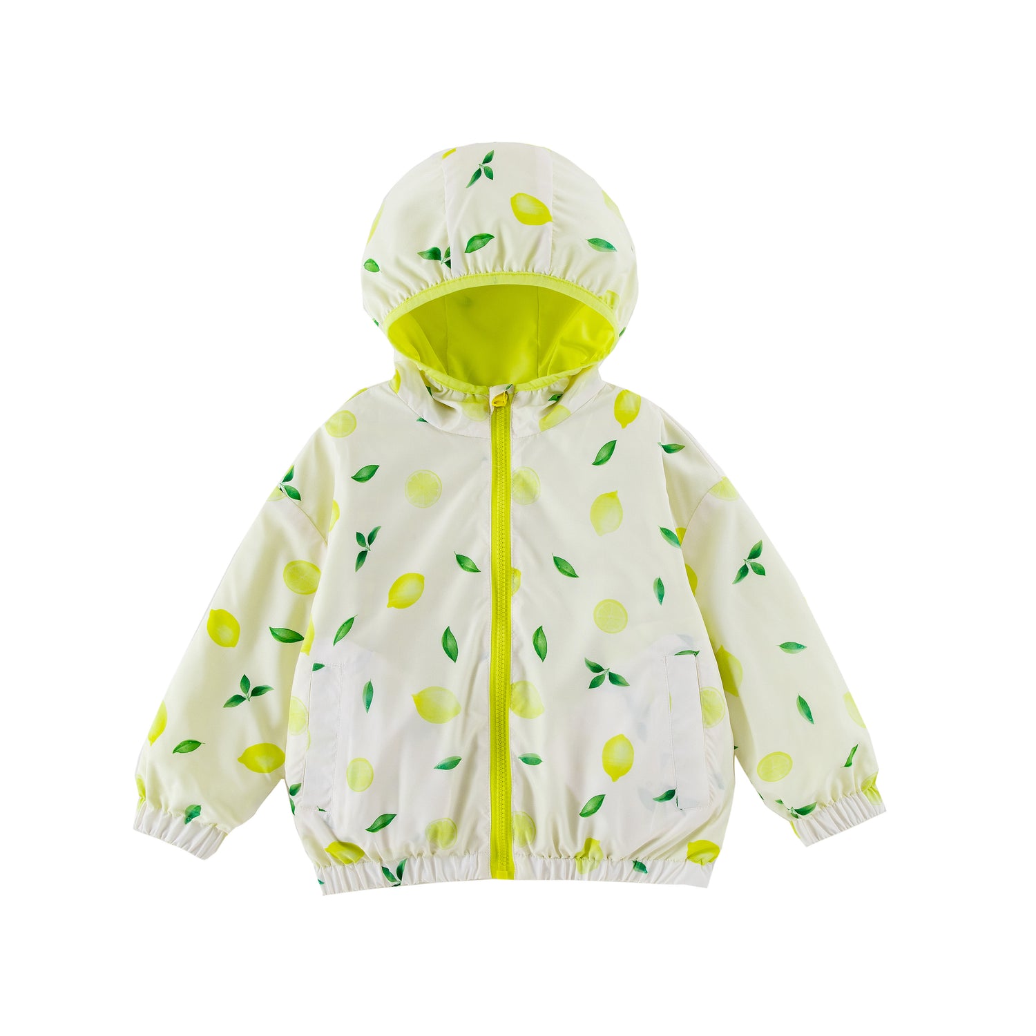Nova Yellow Lemon Reversible Rainresistant Windbreaker