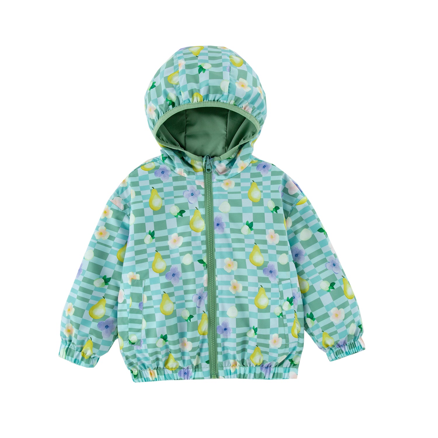 Nova Green Pear Reversible Rainresistant Windbreaker