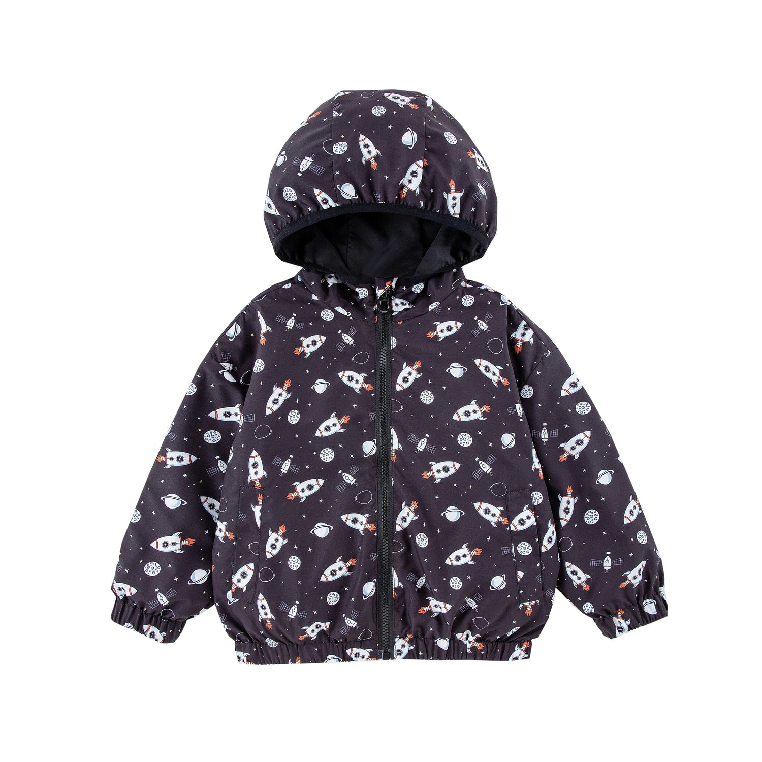 Nova Space Black Reversible Rainresistant Windbreaker