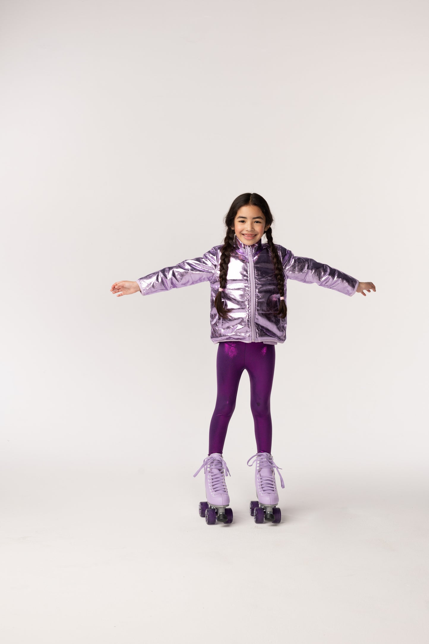 Jo Purple Metallic Down Jacket