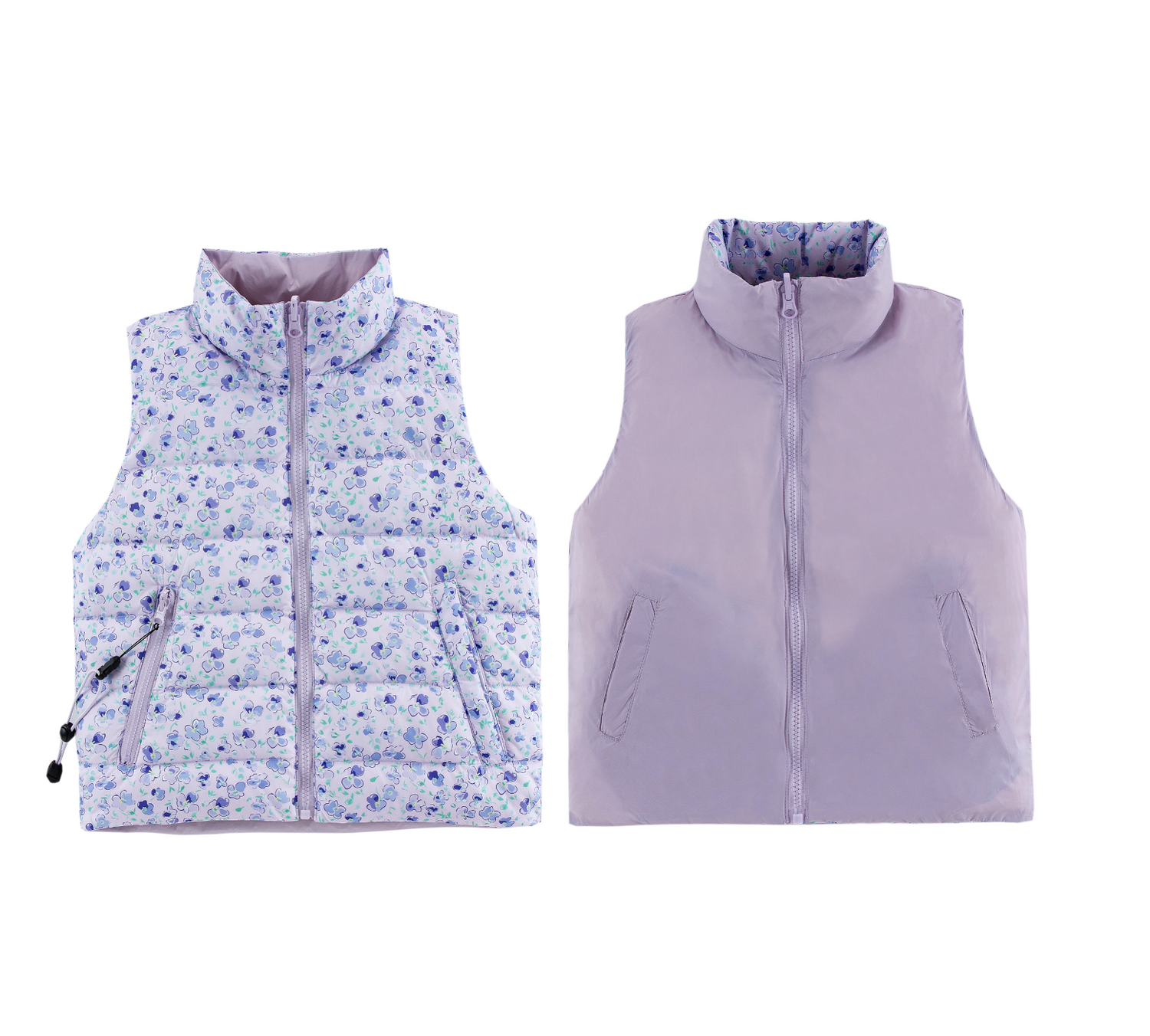 Casey Lightweight Reversible Vest, Purple Wisteria