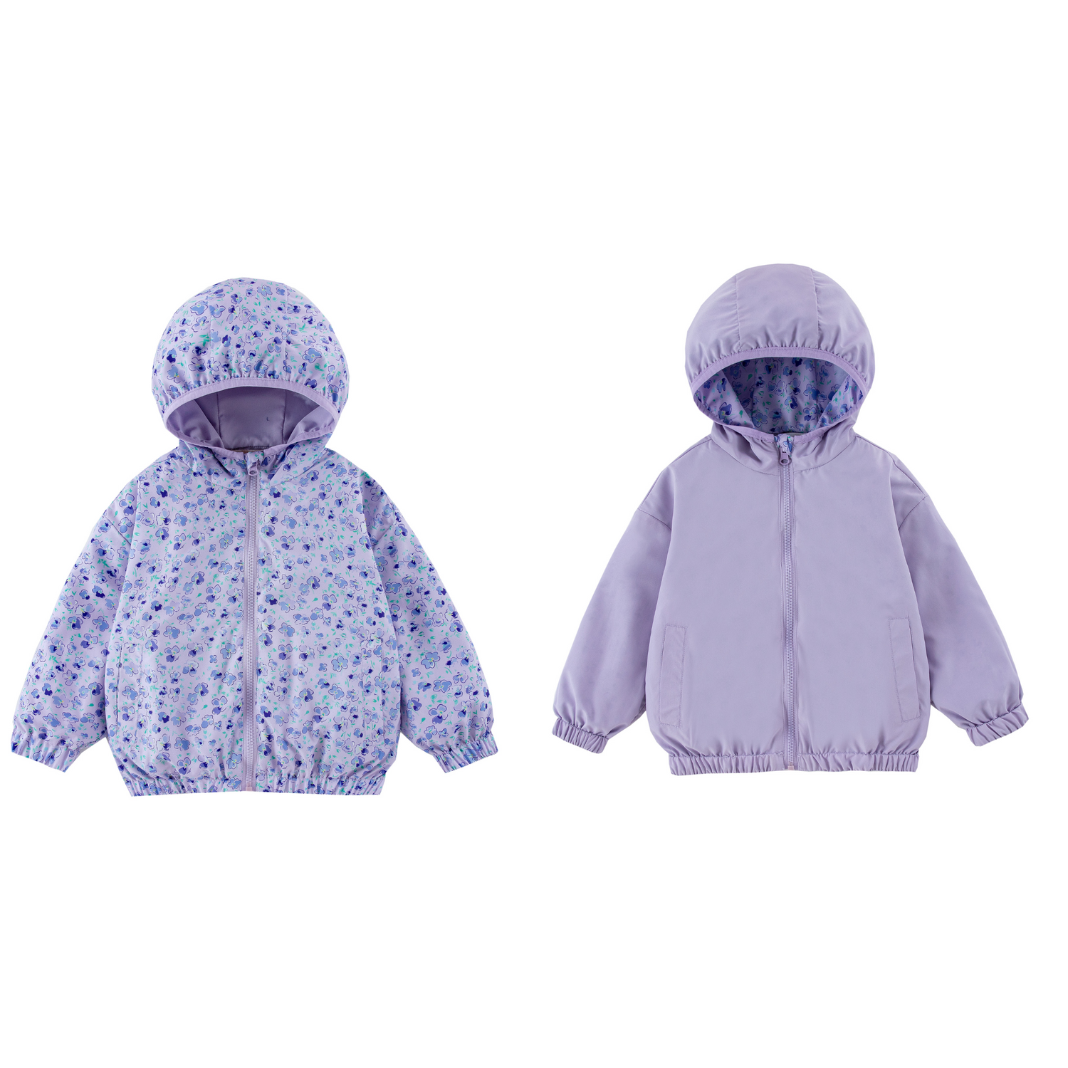 Nova Purple Wisteria Reversible Rainresistant Windbreaker