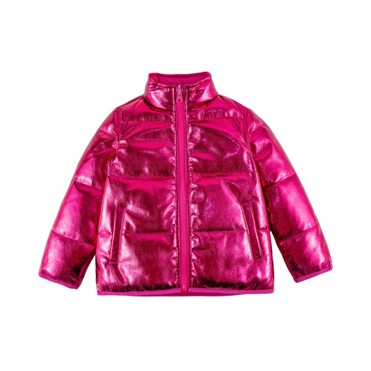 Jo Pink Metallic Down Jacket